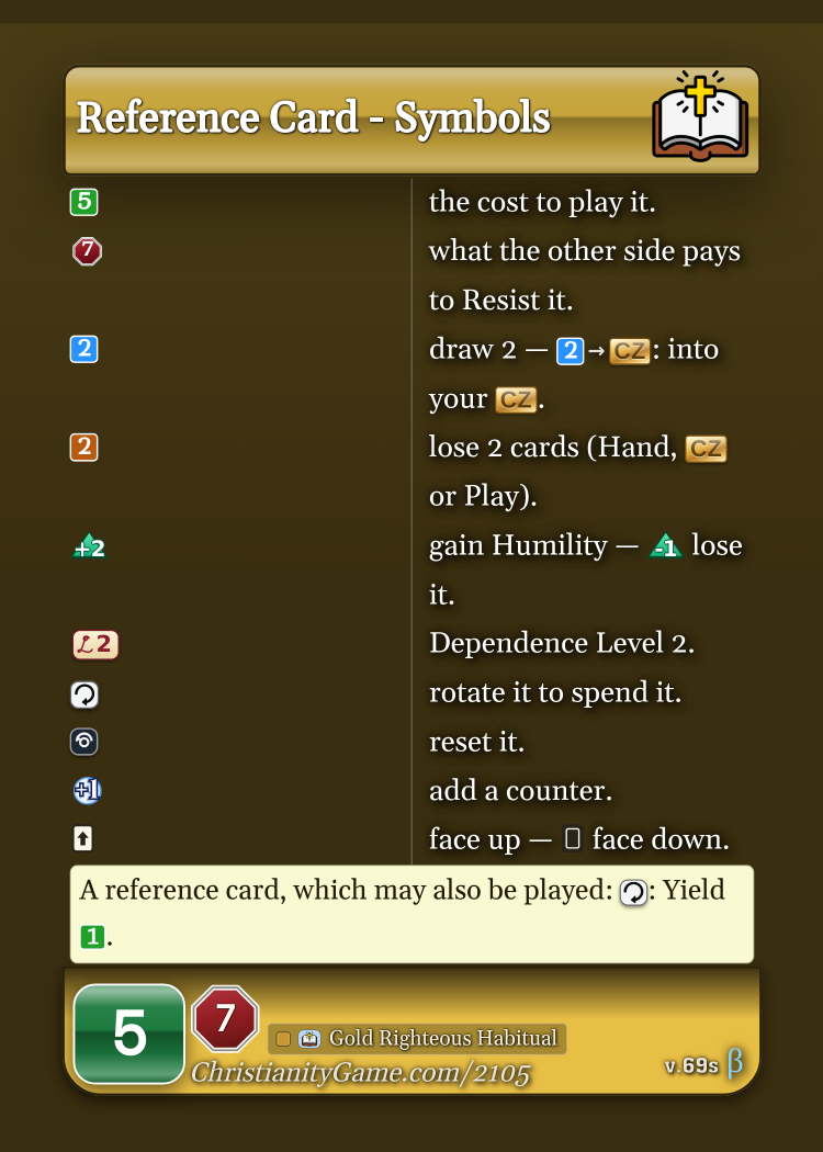 Reference Card - Symbols